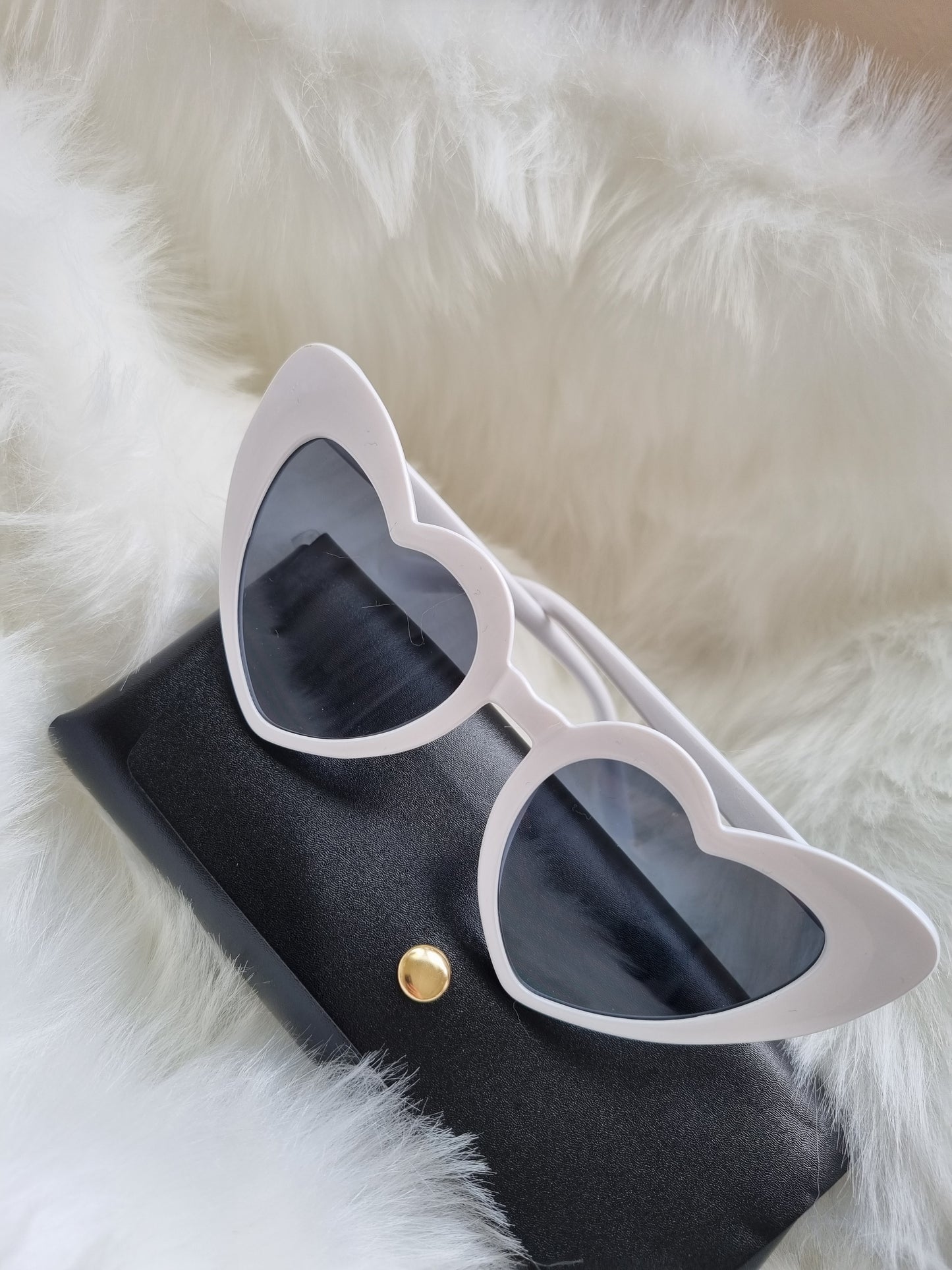 Heart sunglasses - White